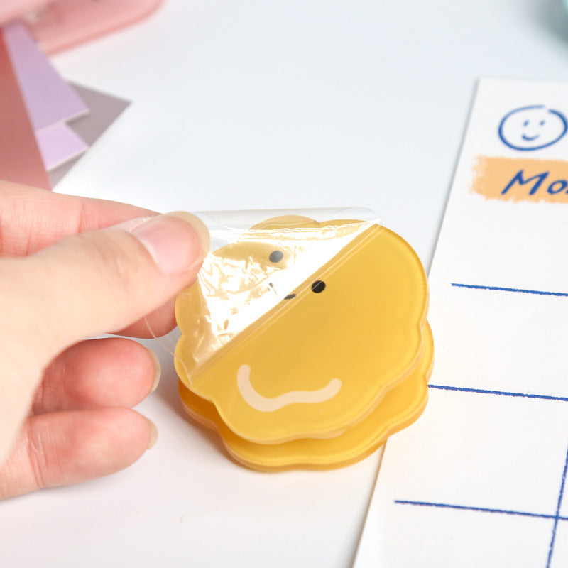 LuminaCraft Acrylic Cute Cartoon Collage Clip Clear Durable Decorative Clip For Home Office Display