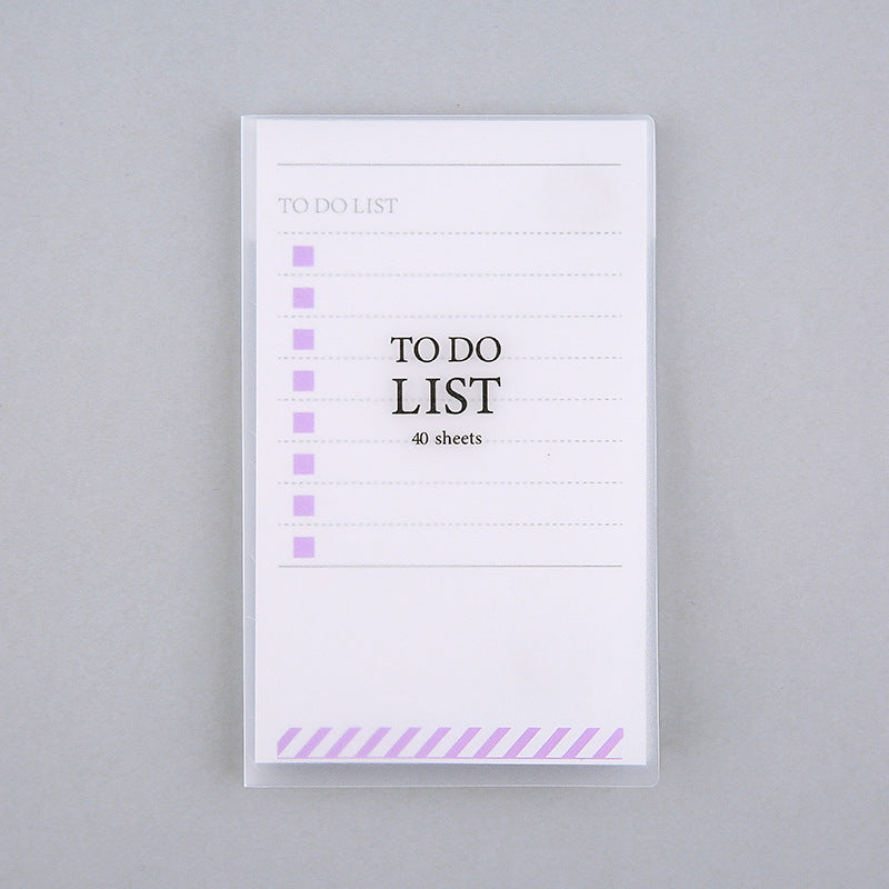 To Do List Tearable Notepad — Frosted Cover, 40 Sheets, Gold Checkboxes