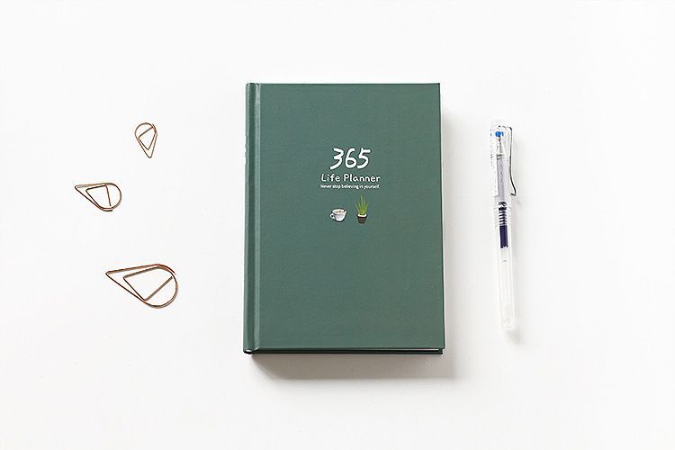 365 Life Planner — Hardcover Daily Planner with Illustrated Color Pages