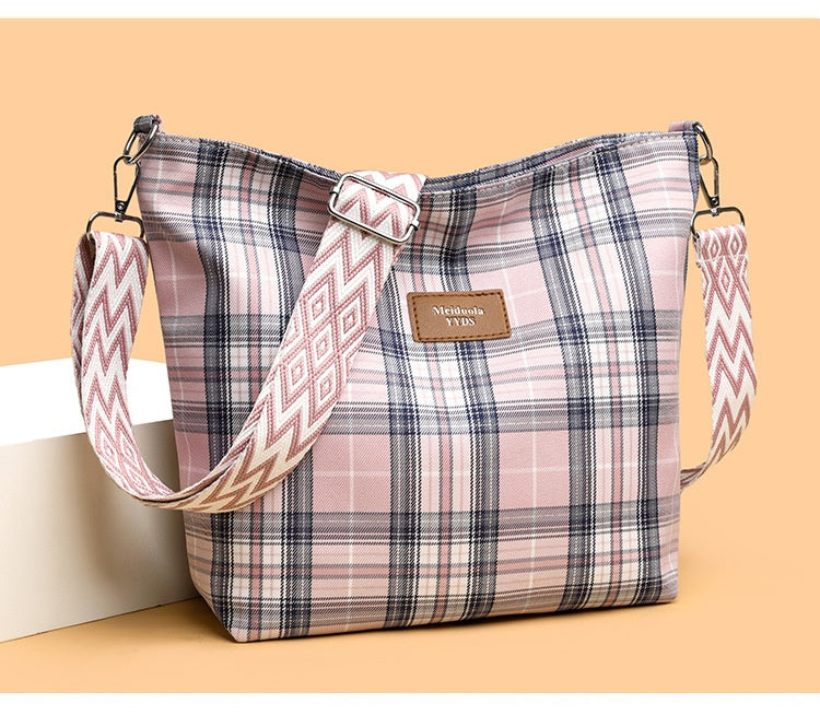 Nylon Messenger Bag | Blue, Pink, Purple, Green