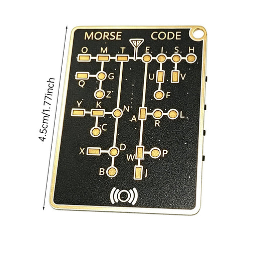 Beginner Morse Code Kit – DIY PCB Board with LED Light & Telegraph Key