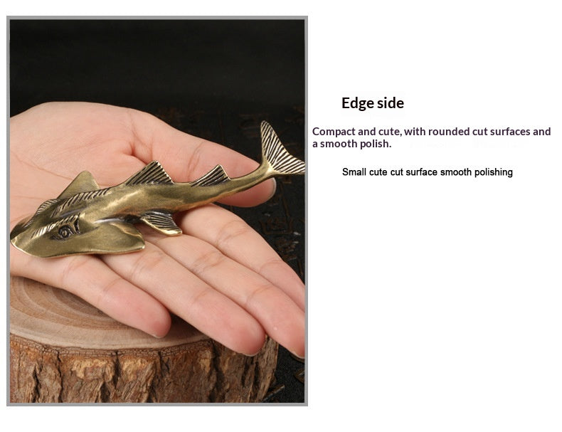 Copper Ornament | Handmade Antique-Style Stingray Figurine