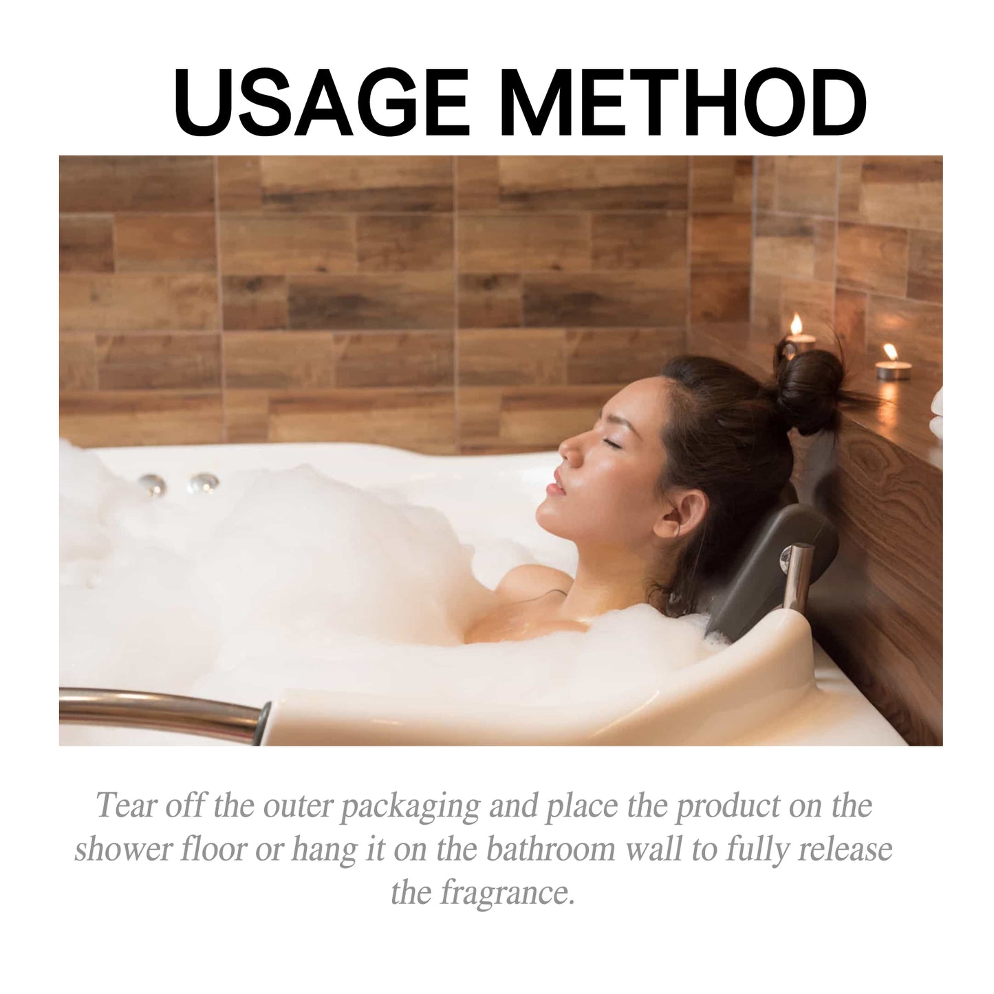 Scented Shower, Tablets Refreshing Shower Deep Clean Long-Lasting Fragrant Home Aromatherapy Bath Shower Tablet