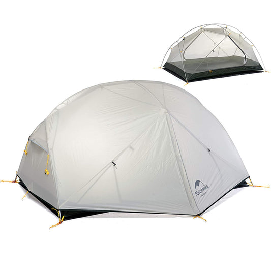 Naturehike 2-Person Tent Lightweight Waterproof Double Layer Easy Setup Camping Hiking Tent with Footprint