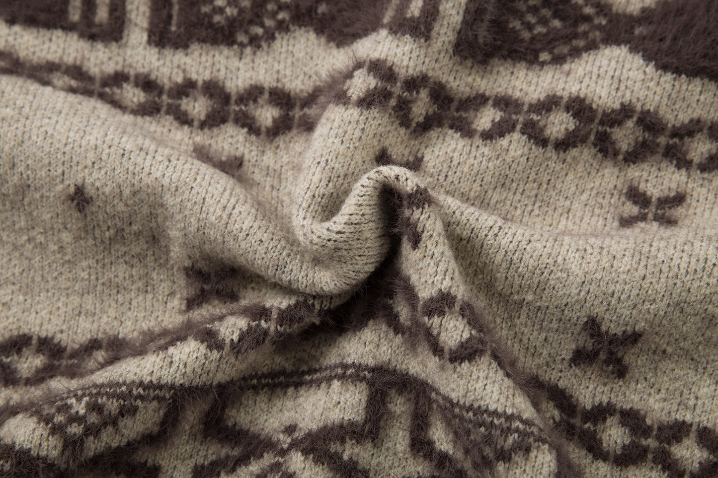Knitted Sweater Jacket | Khaki, Black, Loose Fit