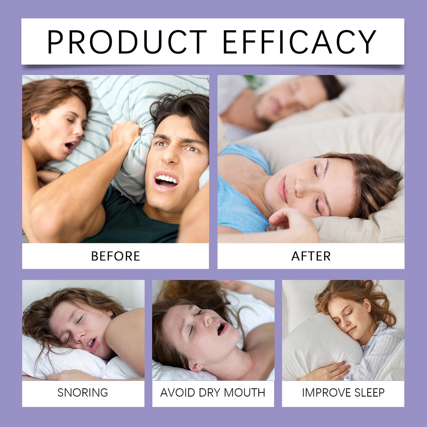 Anti-Snoring Sleep Patch | Stretchy Cotton
