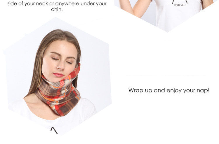 Pure Cotton Travel Pillow | Soft Neck Support