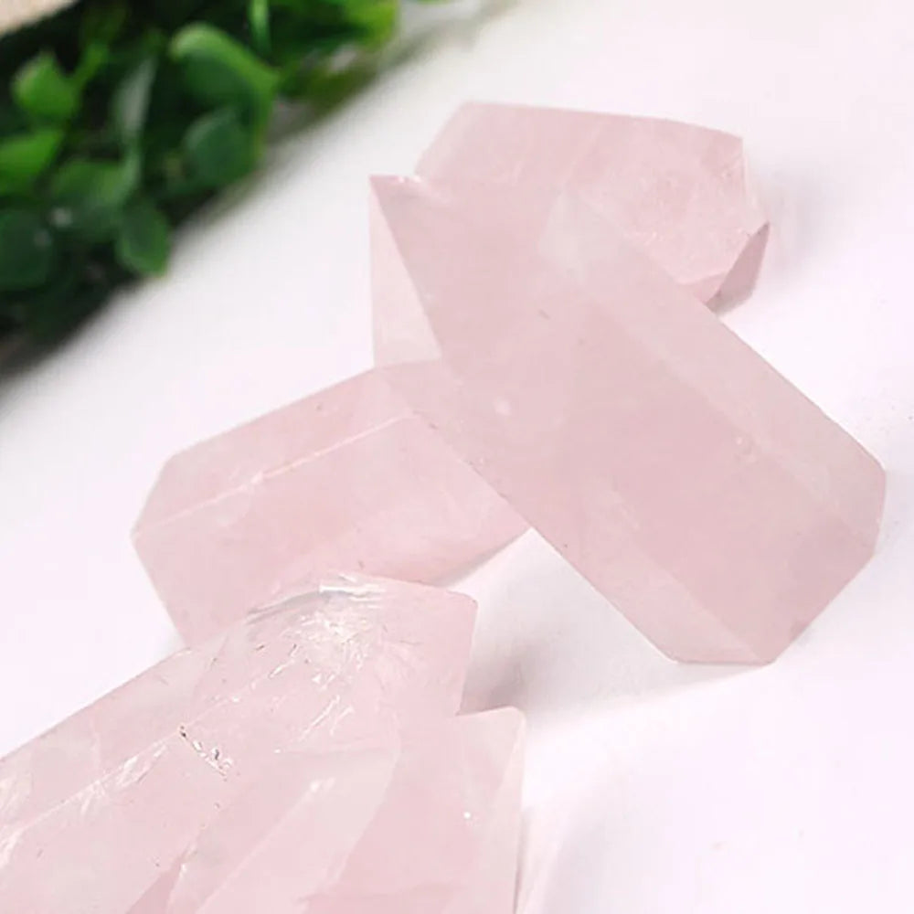 Natural Pink Rose Quartz Point | Healing Crystal Stone