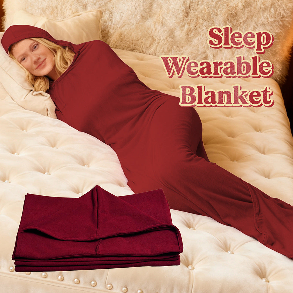 Polyester Sleeping Bag | Wine Red, Cozy & Portable