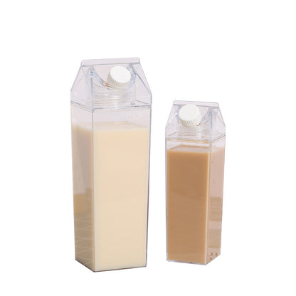Plastic Milk Cup | Square Water Bottle, Milk Tea