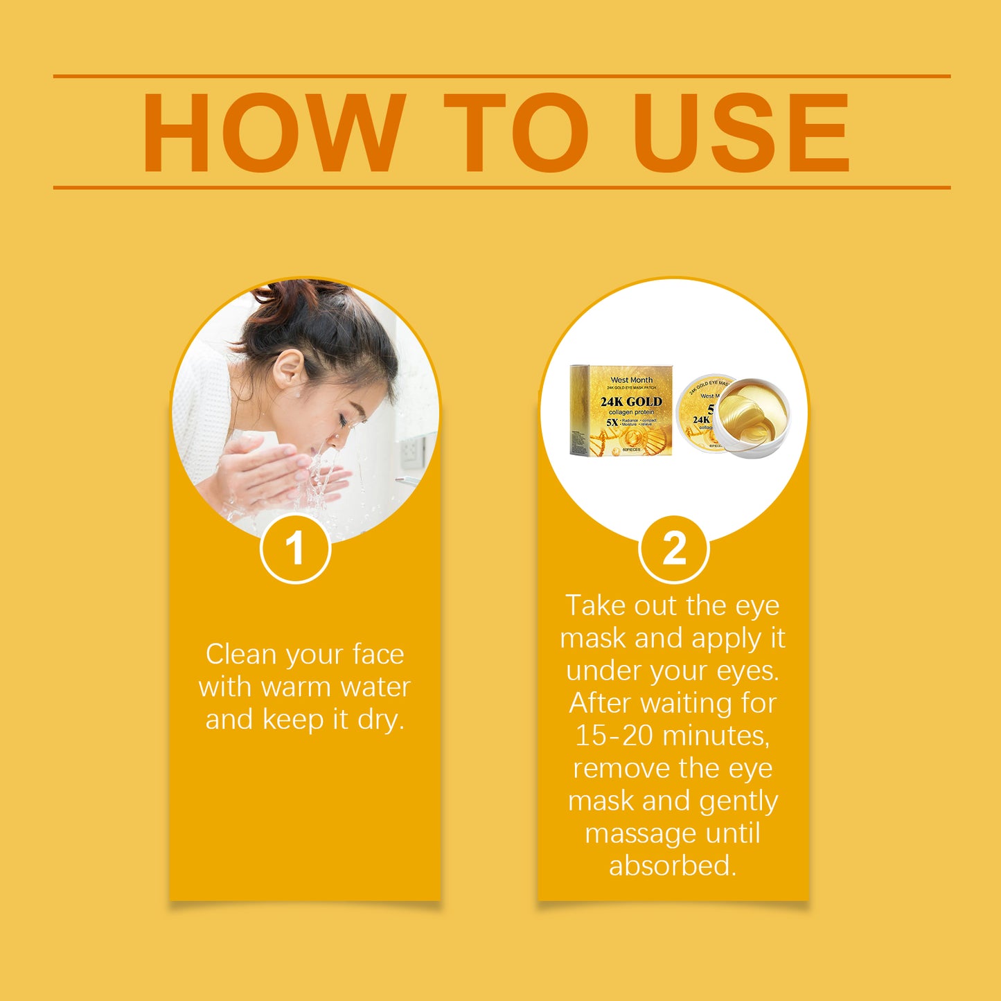 24k Gold Eye Mask | Nourishing & Hydrating
