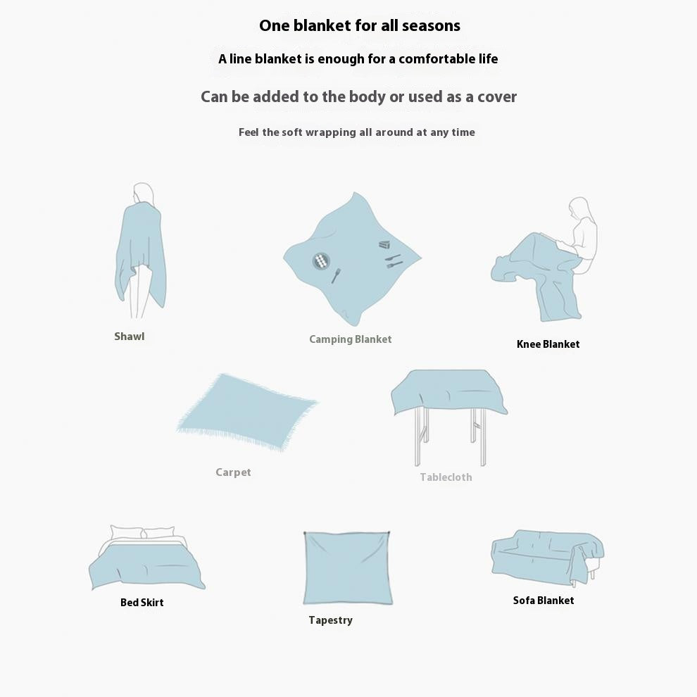 Cotton Nap Blanket | Geometric Pattern, 160 x 130CM