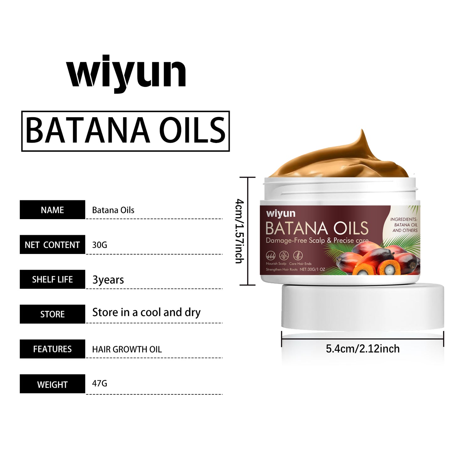 Hair Mask | Wiyun Batana Smoothing Hair Care