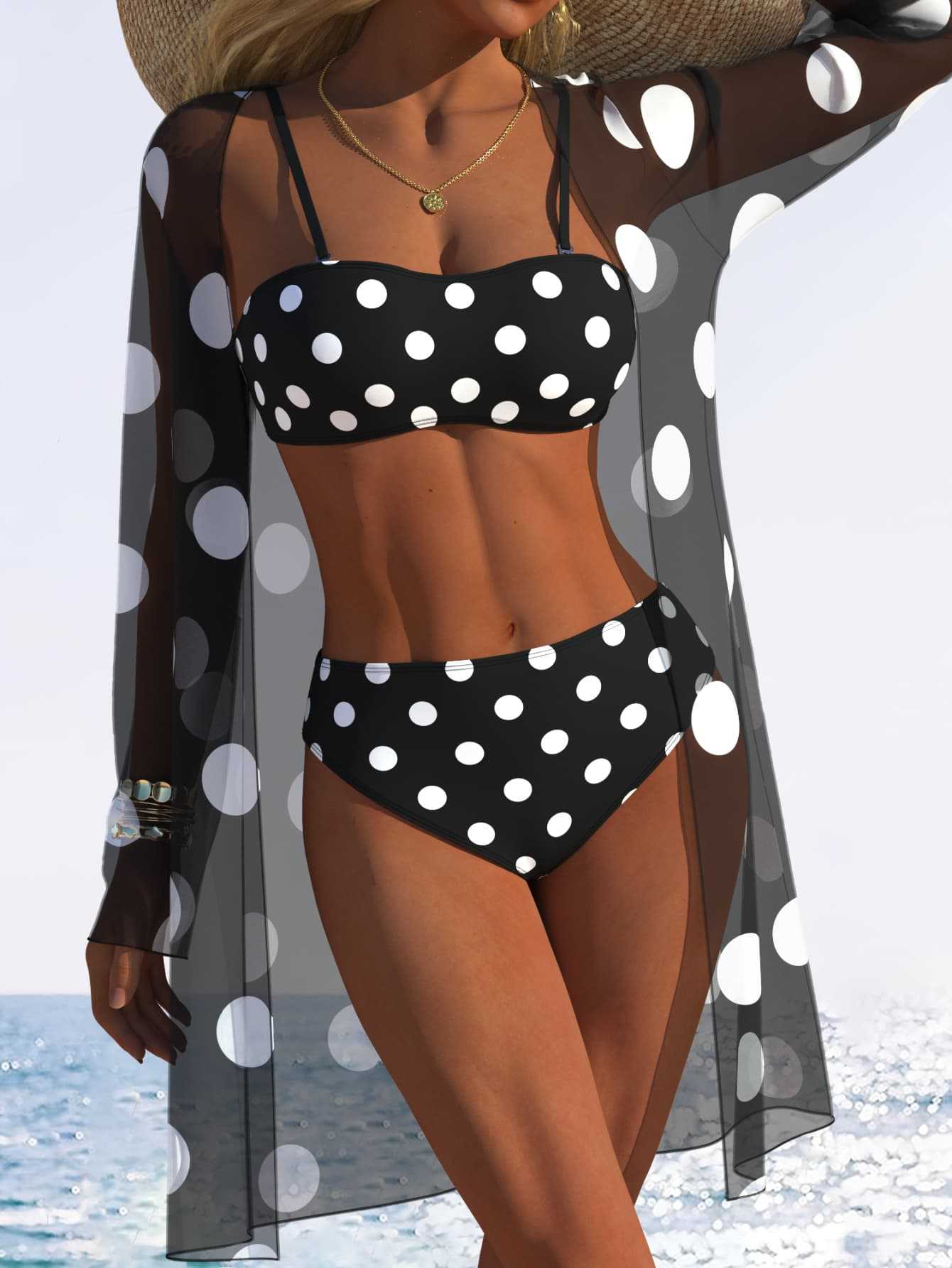 Tie up printed bikini