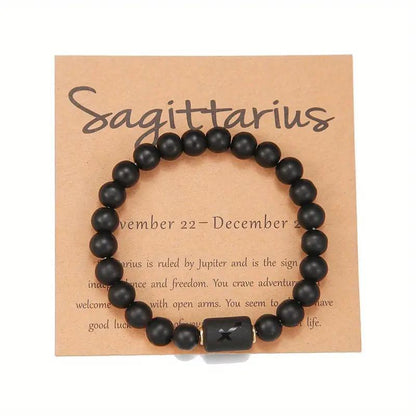 Tiger Eye Zodiac Bracelet | Natural Stone, 8mm
