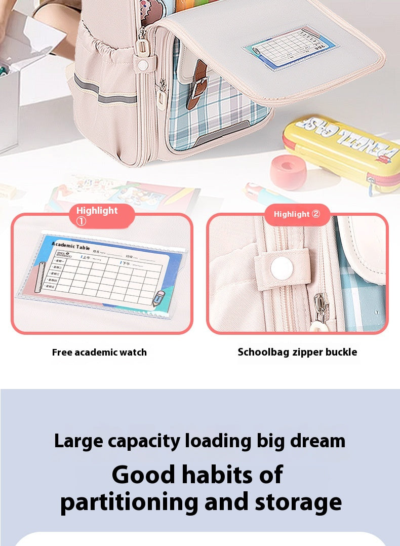 Student Schoolbag Lightweight And Large Capacity Backpack