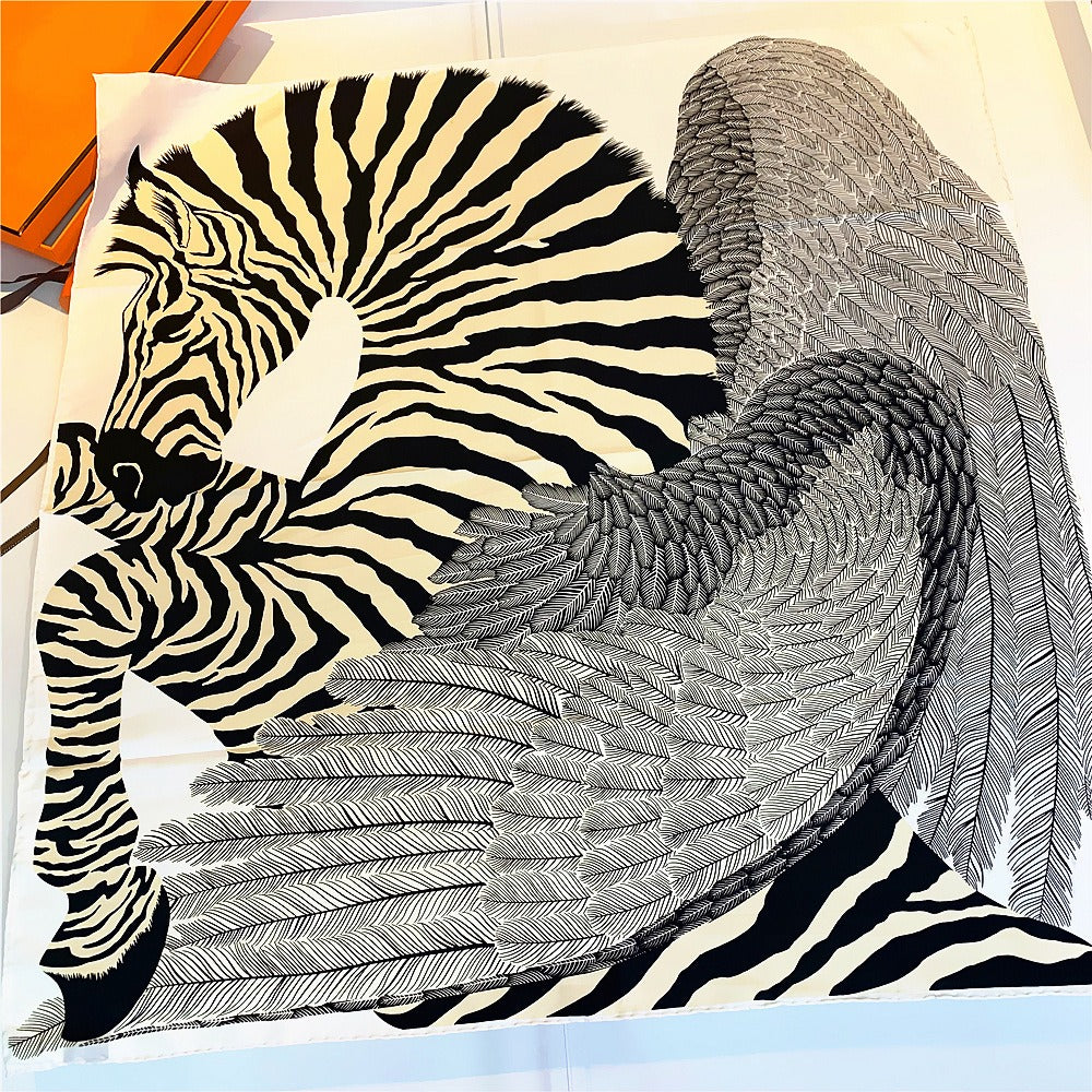 Pegasus Angel Wings Female Twill Square Scarf Headband Student Scarf