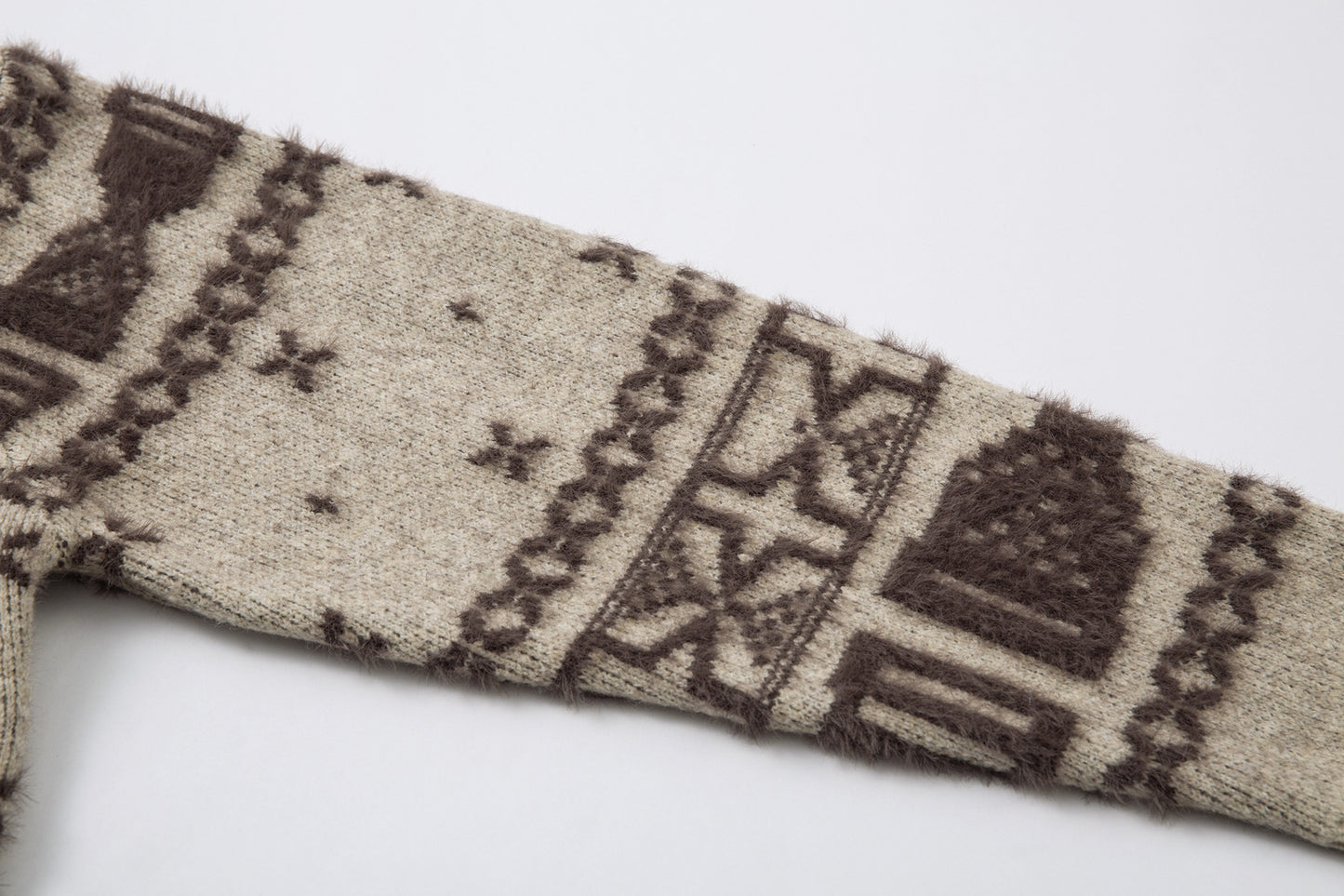 Knitted Sweater Jacket | Khaki, Black, Loose Fit