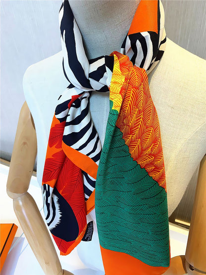 Silk Twill Square Scarf | Pegasus Angel Wings