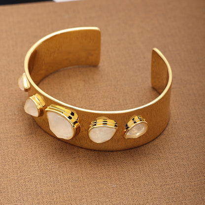 Copper Water Drop Bracelet | Retro, Open Design