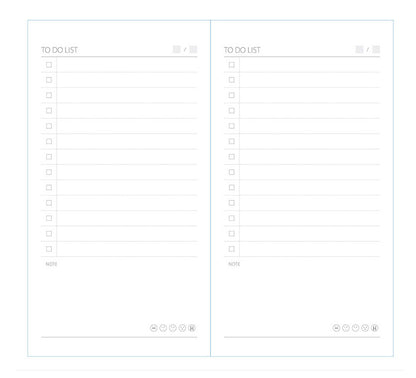 To Do List Notebook — PU Cover, 96 Pages, Macaron & Morandi Colors