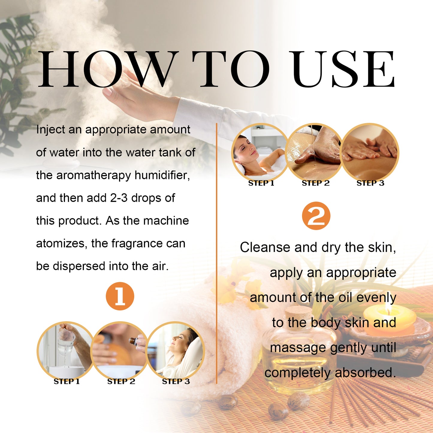 Essential Oil Set | Lavender, Sweet Orange, Lemongrass