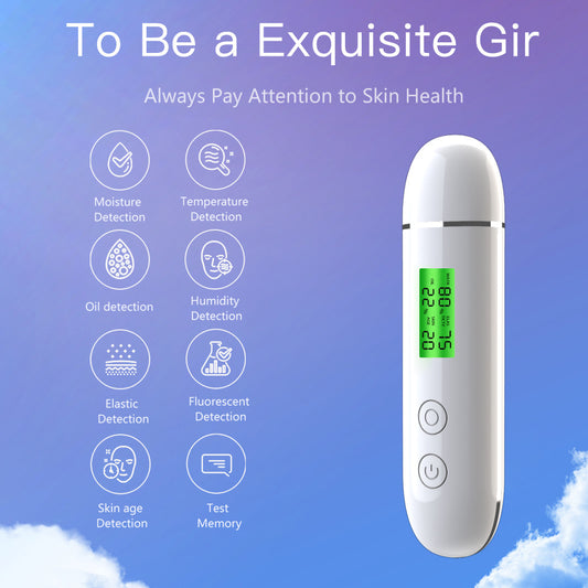 Digital Skin Moisture Tester | Analyzer with Fluorescent Pen