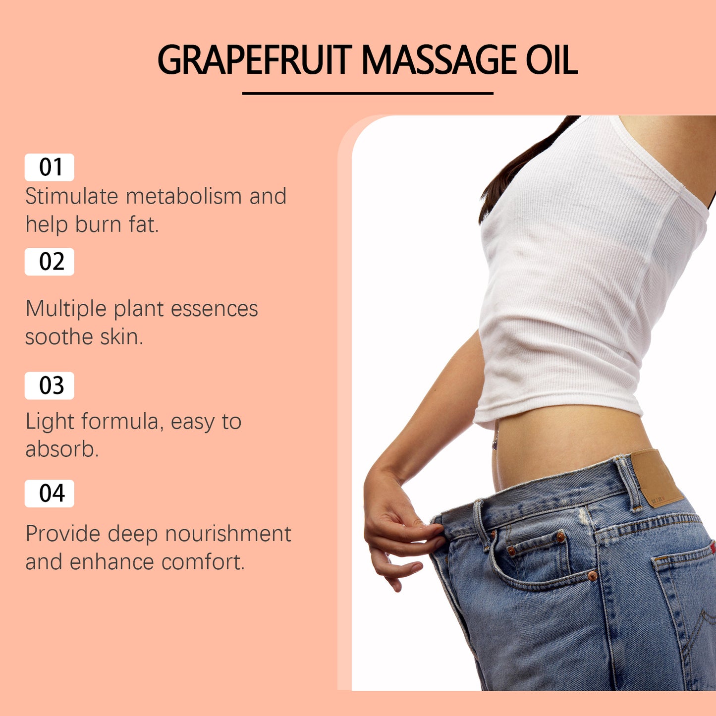 Grapefruit Massage Oil | Moisturizing Body Care