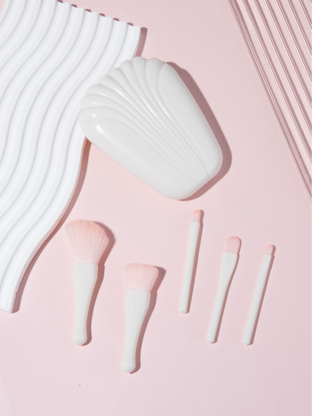 Nylon Blusher Brush Set | Mini Portable Travel Tool