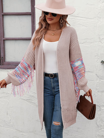 Knitted Sweater | Fashionable, Dark Apricot, Loose Fit