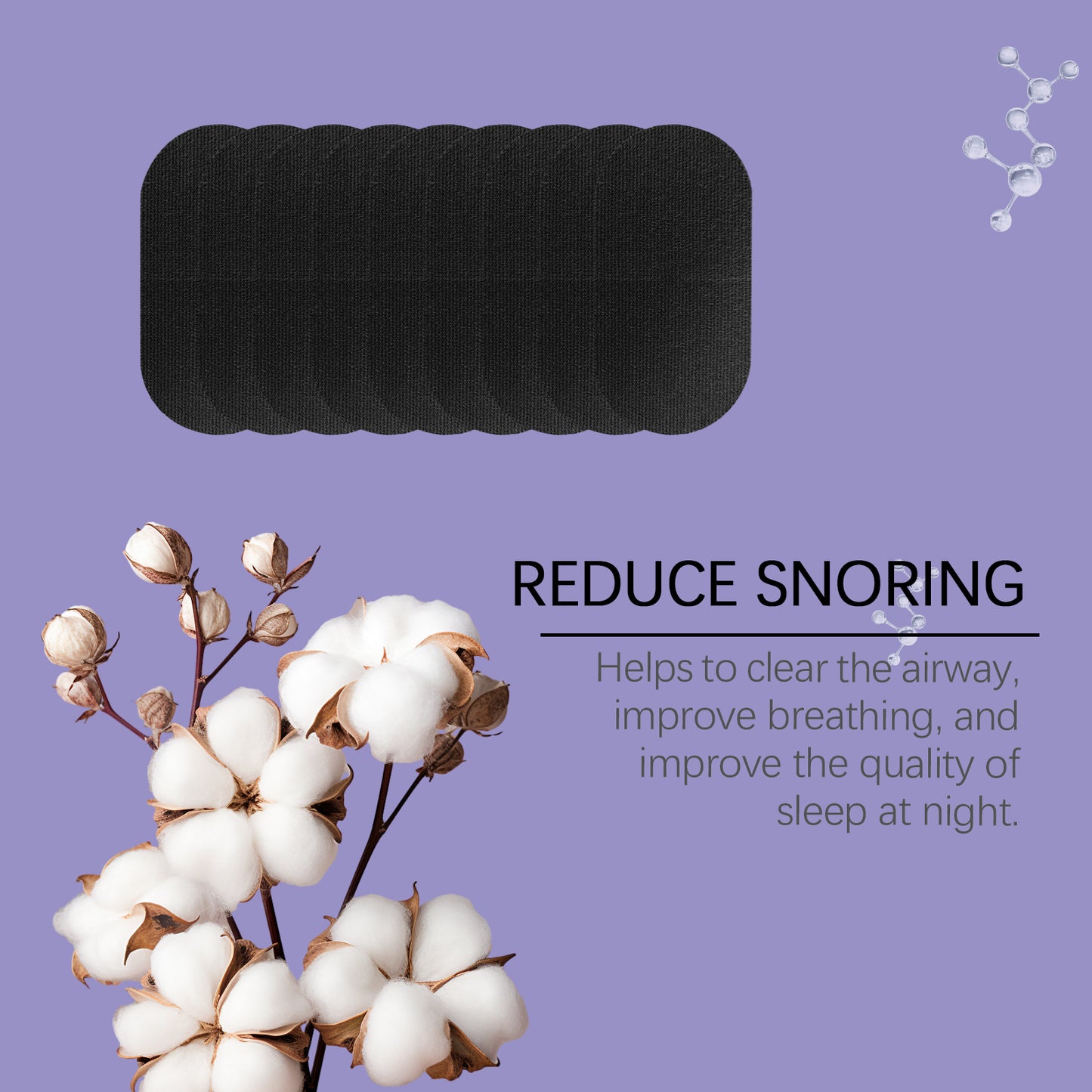 Anti-Snoring Sleep Patch | Stretchy Cotton