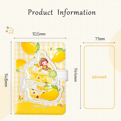 Cute Magnetic Buckle Notebook Girl Heart Hand Ledger