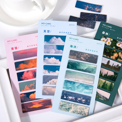 Moonlit Co Night Sky Star Index Marker Post It Notes 90 Cards