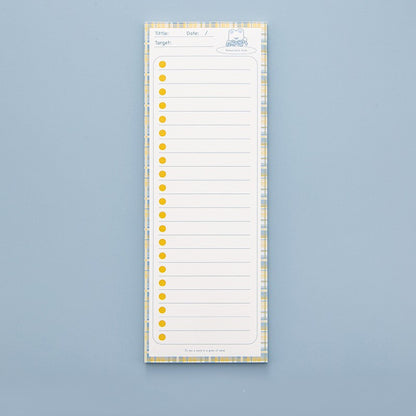 Rainbow Stripe To-Do List Notepad — Tall Pastel Planner Pad