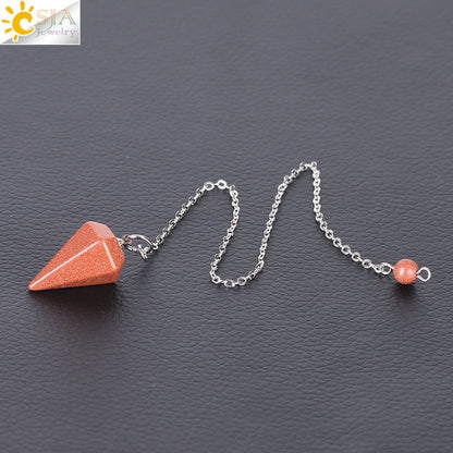 Reiki Pendulum | Small Size, Natural Stone Amulet