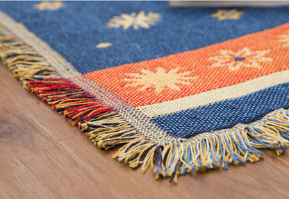 Cotton Thread Blanket | Yellow, Simple Design
