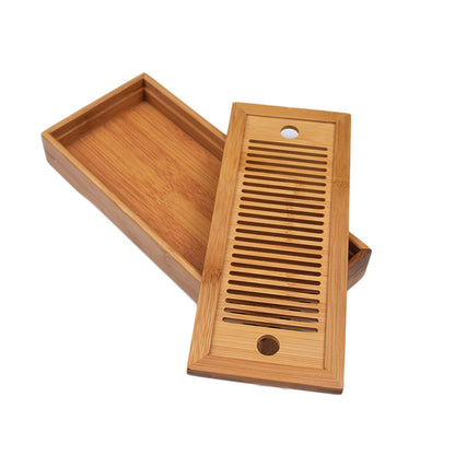 Bamboo Tea Tray | Simple Dry Brewing Table, Travel Set