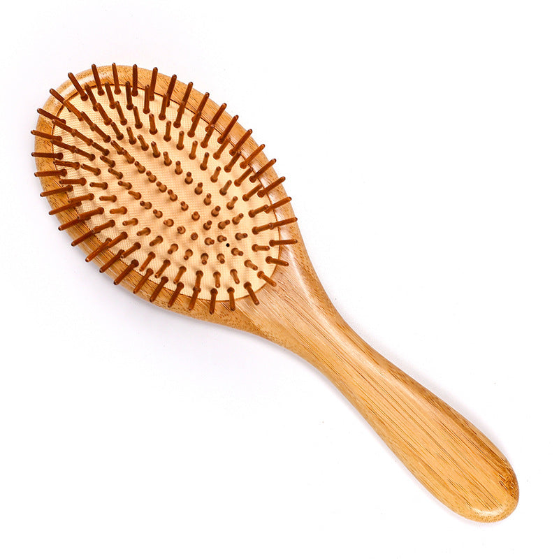 Bamboo Bristle Needle Comb | Pointed, Wood Color, 25cm