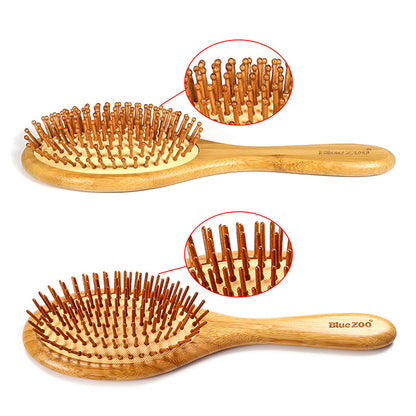 Bamboo Bristle Needle Comb | Pointed, Wood Color, 25cm