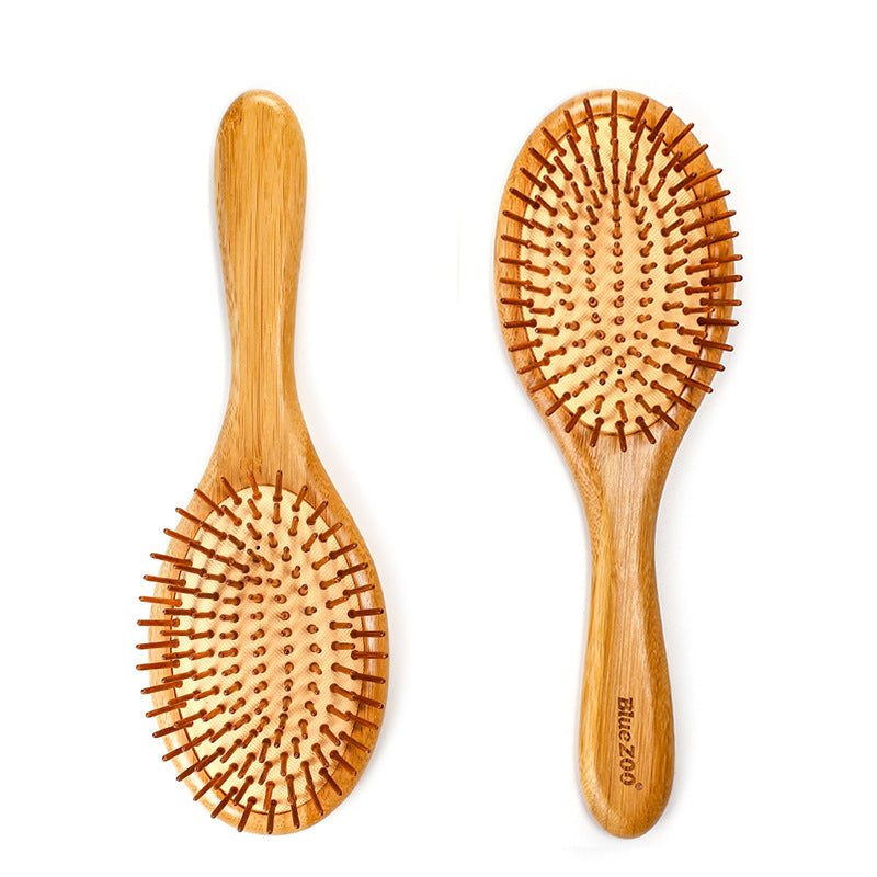 Bamboo Bristle Needle Comb | Pointed, Wood Color, 25cm