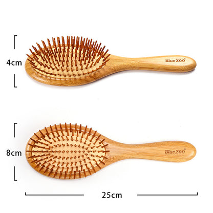 Bamboo Bristle Needle Comb | Pointed, Wood Color, 25cm