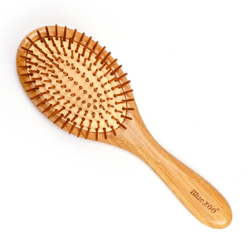 Bamboo Bristle Needle Comb | Pointed, Wood Color, 25cm