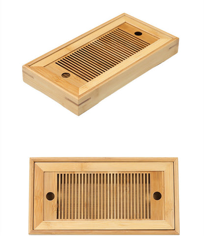 Bamboo Tea Tray | Simple Dry Brewing Table, Travel Set