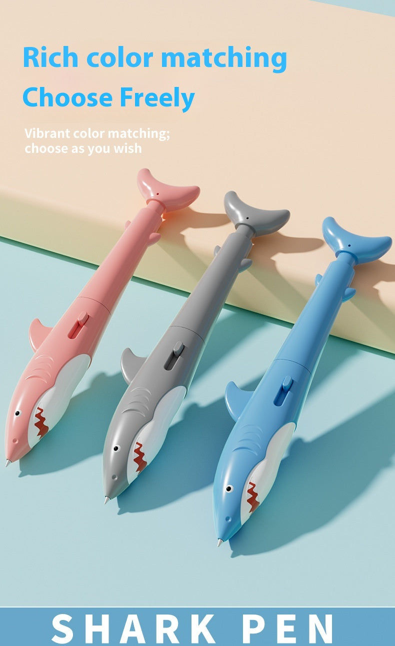 Shark Water Gun Pen Press Water Spray Ballpoint Pen