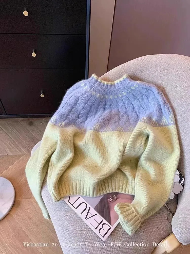 Crochet Sweater | Advanced Color Blocked Design