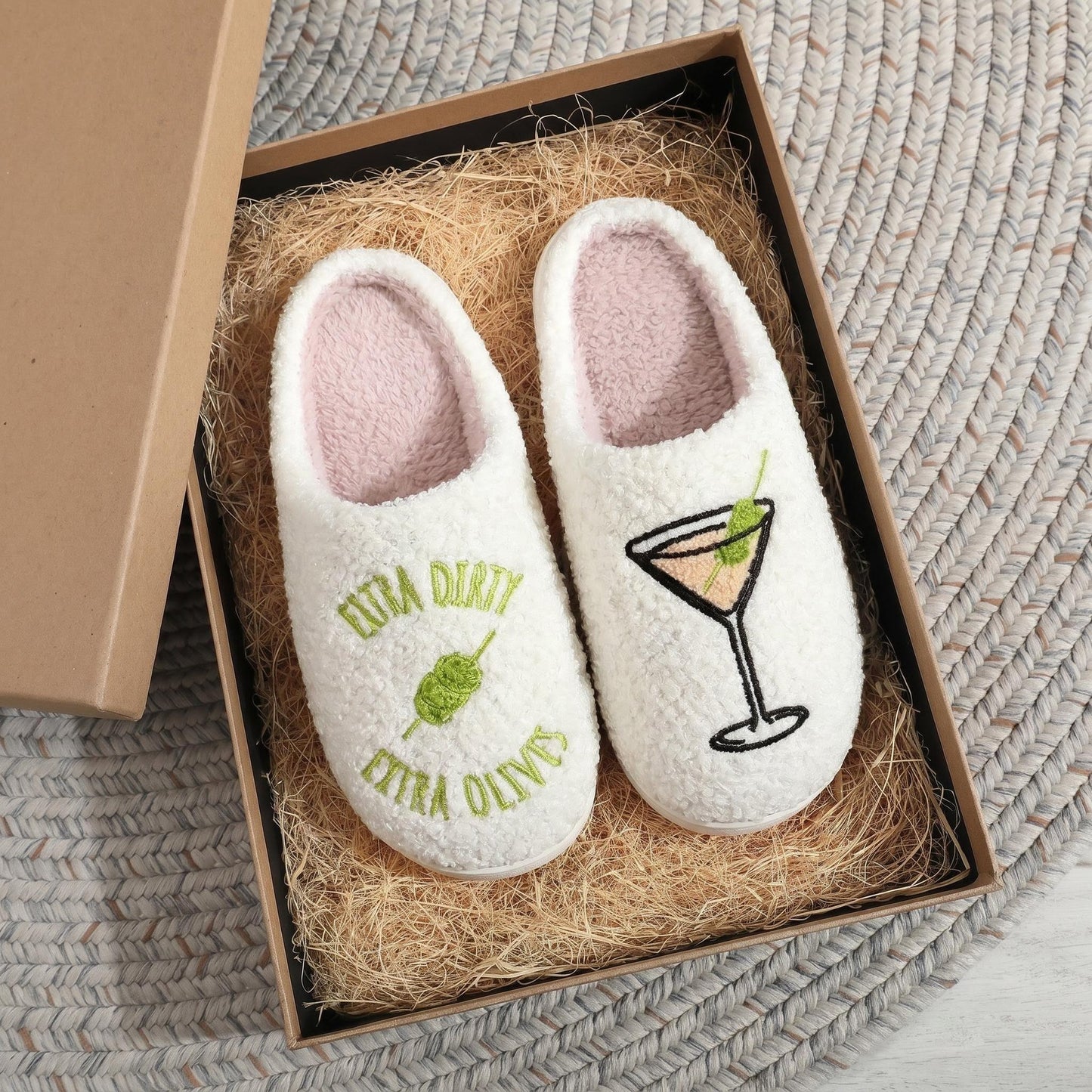 Faux Fur Home Slippers | Green, Orange, Unisex