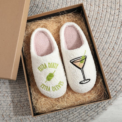 Faux Fur Home Slippers | Green, Orange, Unisex