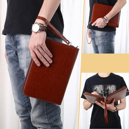 NovaOffice A5 Zipper Folder With 8 Digit Calculator Black