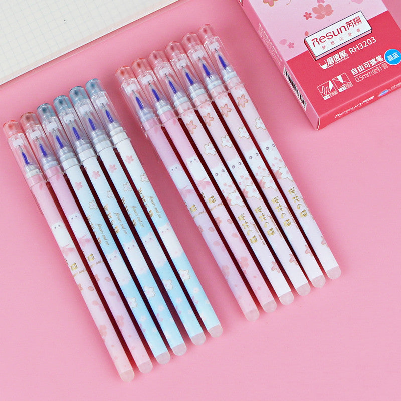 Elementary School Students Use An Erasable Gel Pen To Rub The Easy Sassafras Magic Eraser Pen