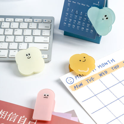 LuminaCraft Acrylic Cute Cartoon Collage Clip Clear Durable Decorative Clip For Home Office Display